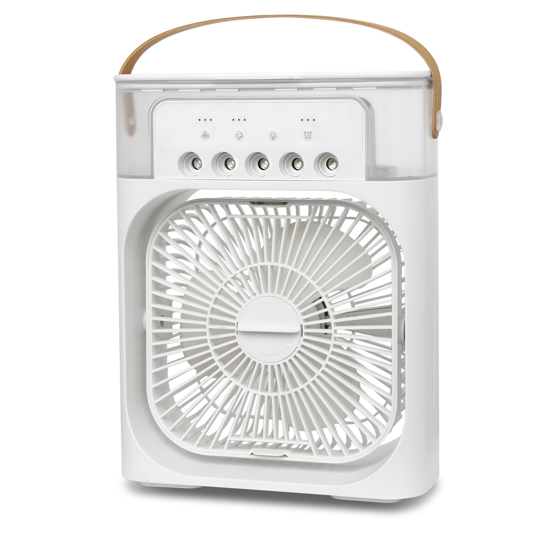 Ventilador Humidificador de Aire con USB, Luces LED Nocturnas y Rociador de Niebla de Agua